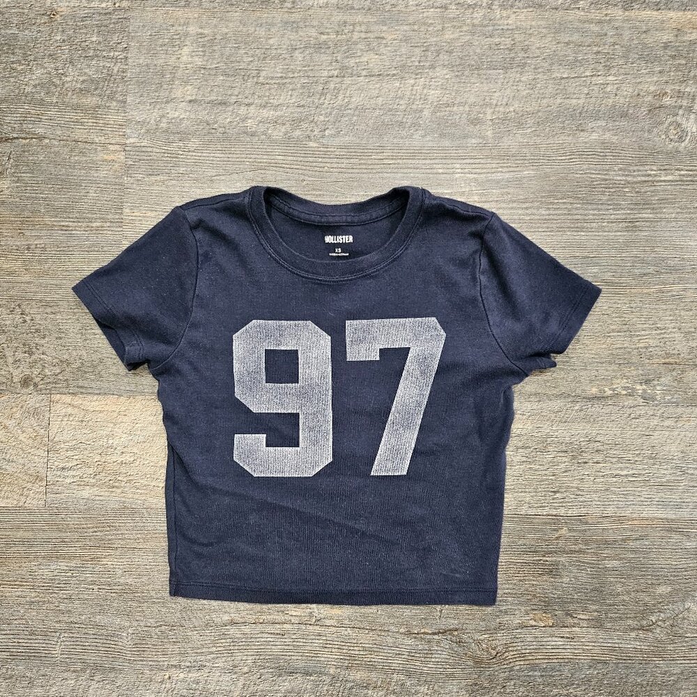 Hollister Navy "97" Baby Tee